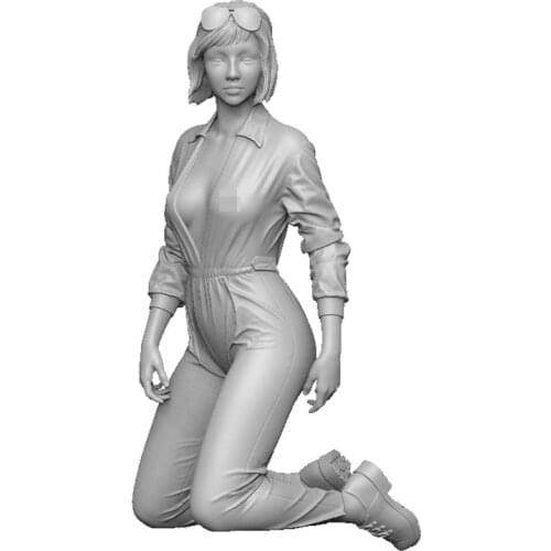 1/24 Resin Model kit figure GK, Mechanic girl DANA, Unassembled and unpainted kit