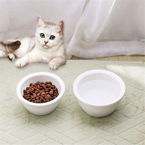 Fashion Ceramic Cat Dog Bowl Puppy Kitten Anti-Tipping Pet Feeder Easy To Clean Pet Feeding Dog Supplies