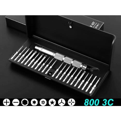 Combination Precision Screwdriver Bits for Phones/Computers/Electronics Repair Tools Kit 800 3C Magnetic Hand Tools Set 23 in 1
