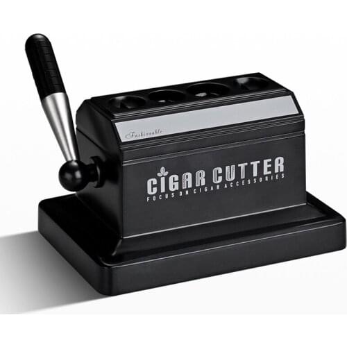 JIFENG Professional Alloy And Stainless Steel Dual Blades Cigar Cutter Super Sharp Cutting Hole Tobacco Table Cutter Fit COHIBA