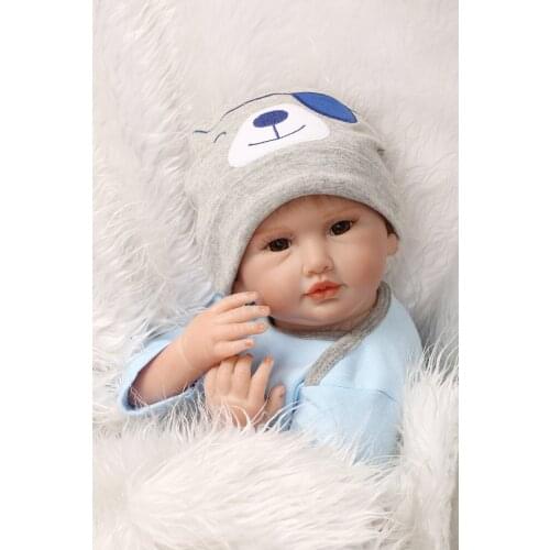 NPKCOLLECTION 55CM Silicone Reborn Baby Dolls Baby Girl Alive New Realistic Boneca Bebe Lifelike Real Doll Birthday Christmas