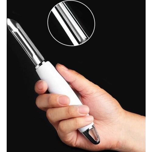 Stainless Steel Safety Antislip Fruit Vegetable Potato Peeler Knife Slicer Peel Blade New Tool For Kitchen