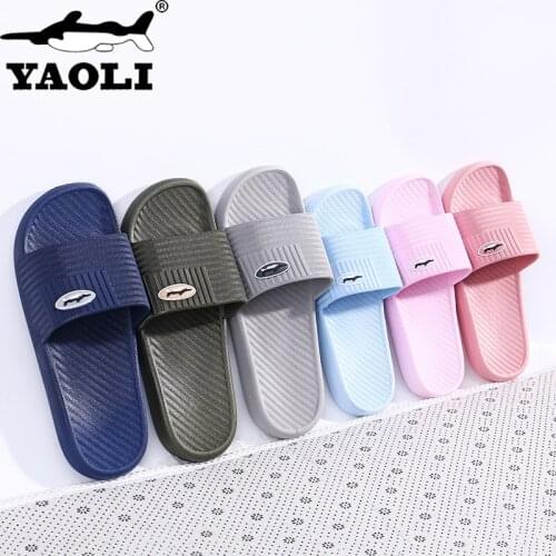 Striped Platform Non-Slip Slippers Bathroom Couple Confortable Rubber Slippers Mens Shoes Slipper for Men Indoor Shoes