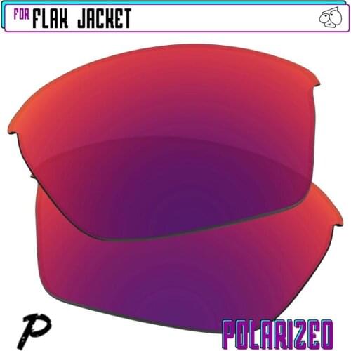EZReplace Polarized Replacement Lenses for - Oakley Flak Jacket Sunglasses - Midnight P