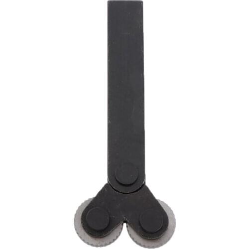 Steel Dual Wheel Knurling Tool with 2mm Diagonal Linear Knurl Wheels Set