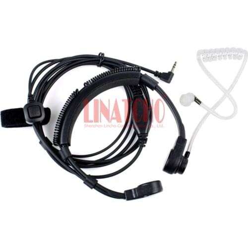 T6212 T6220 T6222 T6288 T6250 2.5mm walkie talkie throat microphone acoustic tube headphone