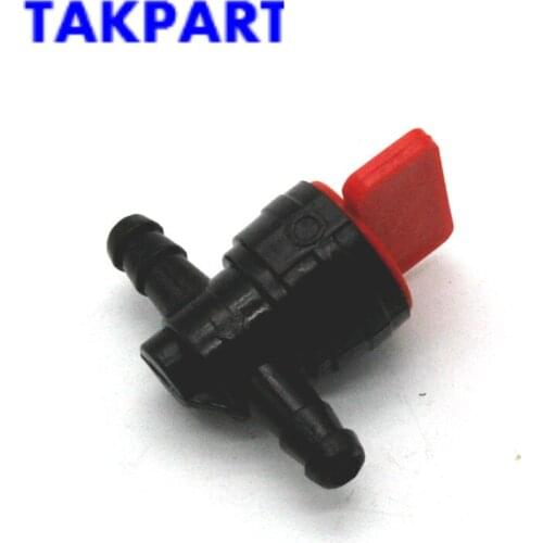 TAKPART Universal Motorcycle Scooter Inline Petrol Fuel Tank Tap On-Off Switch 6mm