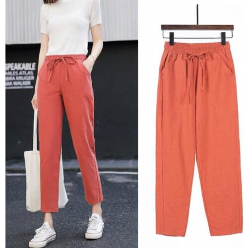 Tang Mei apparel Women's Linen Trousers