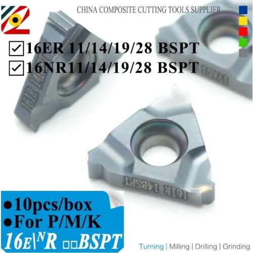 EDGEV 16ER 16NR 16IR 11BSPT 14BSPT 19BSPT 28BSPT Lathe Cutter Threading Carbide Inserts Thread Turning Tools Tungsten Blade