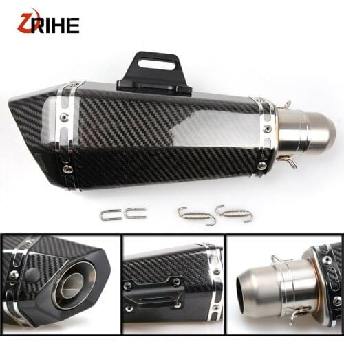 36-51mm Universal CNC Motorcycle Moto Bike Exhaust Pipe With Muffler For Triumph street triple 675 r/street triple 675rx