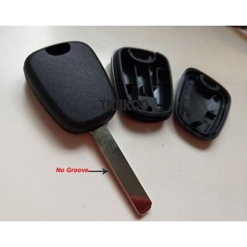 Replacement Car Key Blanks Case For Citroen Peugeot Transponder Key Shell VA2 Blade without Groove