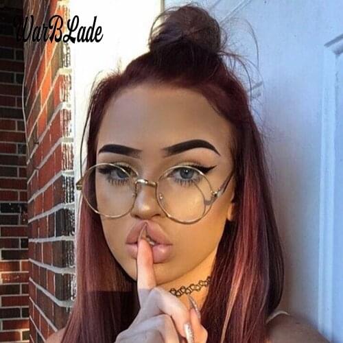 Women Fashion Round Metal Eyewear Frames Clear lens Optical Myopia Glasses spectacle frames Eyeglasses oculos de grau feminino