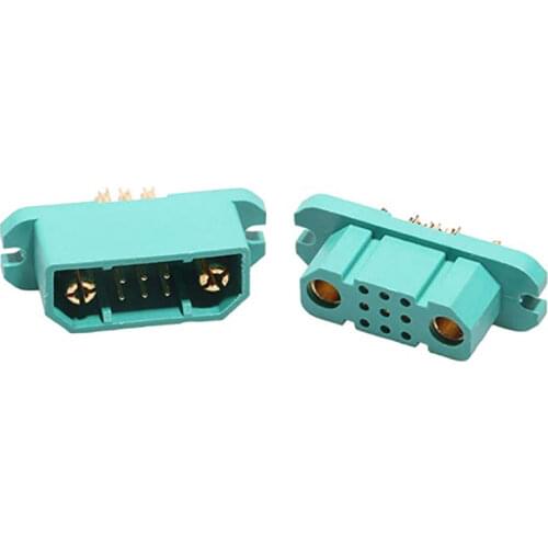 1pair MPX 9+2 Quick Connect Male Female Plug 9 Pin 7W Fast Connector with Power Supply for RC Model Airplane FPV Fixed Wing Part