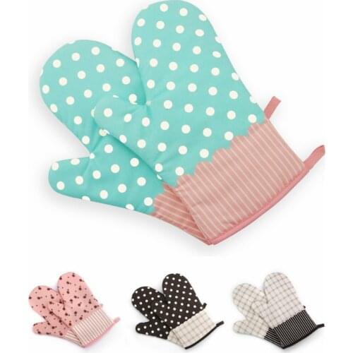 1PCS High Temperature Microwave Oven Gloves Heat Insulation Anti-hot Heat Baking Tool Kitchen BBQ Gloves