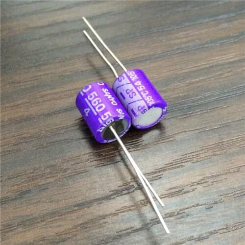 10pcs 560uF 4V SANYO OS-CON SP 8x11mm Ultra Low ESR 4V560uF 4SP560M TOP Grade Solid Capacitors