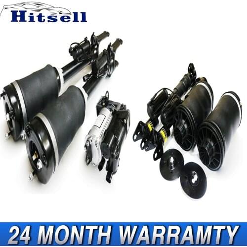 7pcs/ Set Air Suspension Shock and air spring bags air compressor pump for Mercedes W164 X164 / ML-Class 1643200204 1643206013