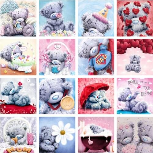 Diamond Painting 5d Diy Teddy Bear Full Diamond Mosaic Animal Home Decoration Decorative Painting Personalized Gift