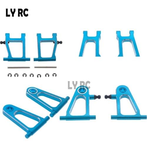 Aluminum Alloy Front Rear Upper Lower Suspension Arms for Tamiya TT-01 TT01 1/10 RC Car Upgrade Parts Accessories