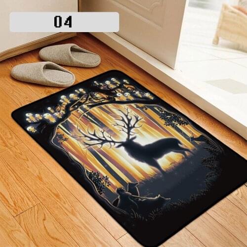 Anime Magic Elk Castle Sky Rug Doormat Floor Mat Carpet Home Hotel Living Room Floor Mats Anti Slip