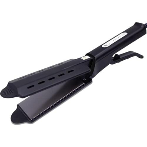 Anti-Static Flat Iron Hair Straightener, 2 in 1 Salon Dual Purpose Hair Straightener and Curler Hair Volumizing