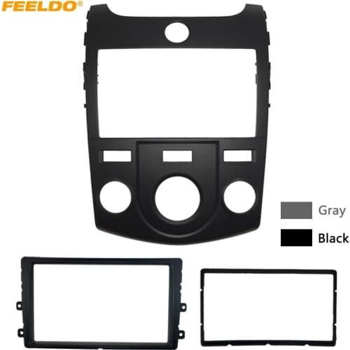 FEELDO Car Stereo Radio Fascia Panel Frame Trim Dash Face Plate Installation Kit For KIA Cerato(09-12)/Forte(09-12) #AM5748