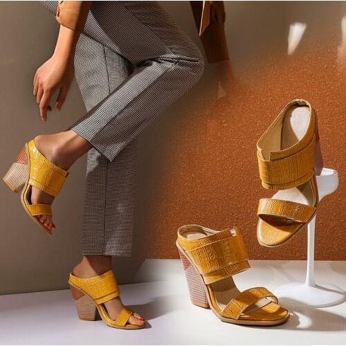 Women Sandals Fashion Beautiful High Heels Sandals Ladies Summer Shoes Leather Wedges Shoes Woman 10cm High Heels Sandals 34-48