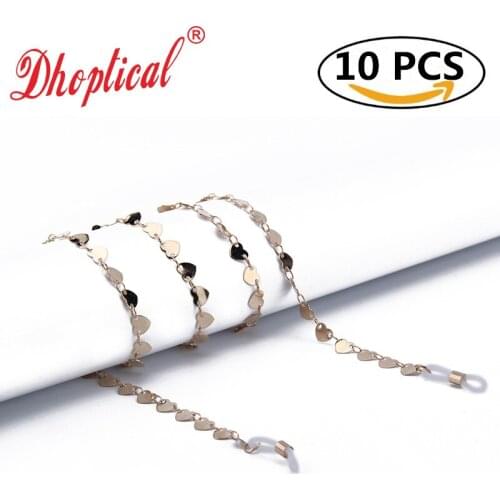 Eyeglasses chain sunglasses reading glasses holder avoid glasses slip 10pcs copper by dhoptical