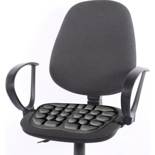 Black 3D Decompression Motorcycle Seat Cushion Electric Car Inflatable Air Cushion Cooling Down Seat Pad For Pressure Relief