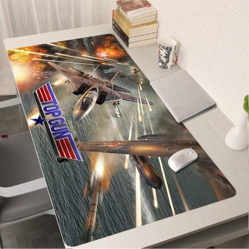 Top Gun Maverick Pc Gaming Mouse Pad Gamer Mausepad Desk Mat Gamers Accessories Rug Varmilo Mice Keyboards Computer Office