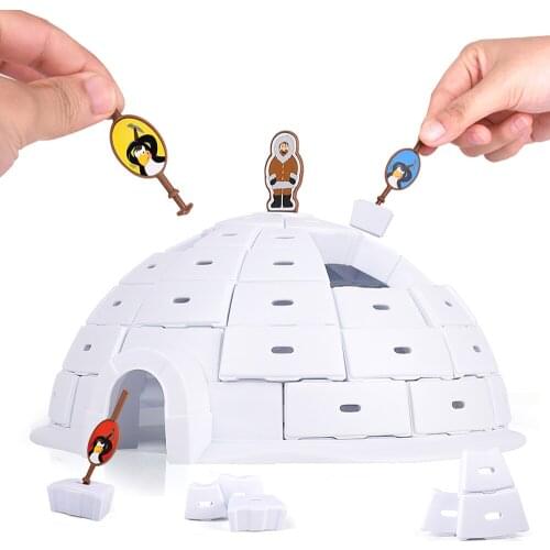 Penguin Snow House Igloo Demolition toy Funny Assembly Of Ice Blocks Desktop Board Game Parent-child Interactive Educational Toy