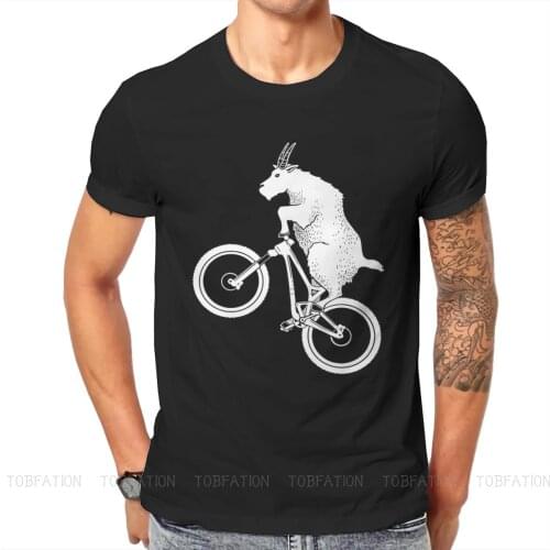 Goat Unique TShirt Mountain Bike MTB Cycling Comfortable New Design Graphic T Shirt Short Sleeve Hot Sale