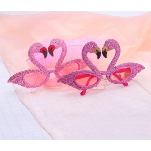 Hawaii Party Glasses Summer Beach Vacation Flamingo Parti Tropical Flamingo Wedding Birthday Decor Little Swan Dance Party Favor