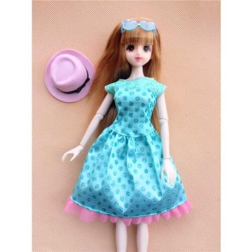 30cm Doll Dress Fashion Clothes suit for licca For Barbie Doll for blythe Accessories Baby Toys Best Girl' Gift 15 wave