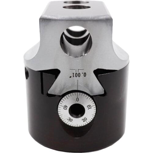 1PCS 2Inch 50mm F1 Boring Head 0.001''Lathe Milling +3 Wrench For 1/2'' Hole Boring Cut