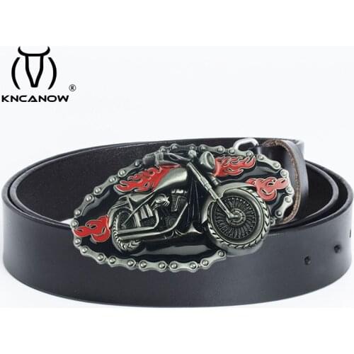 High Quality Children Leather Belts For Cowboy Kids Casual Motorcycle Punk Strap Waistband For Jeans Pants Trousers Cintura Uomo