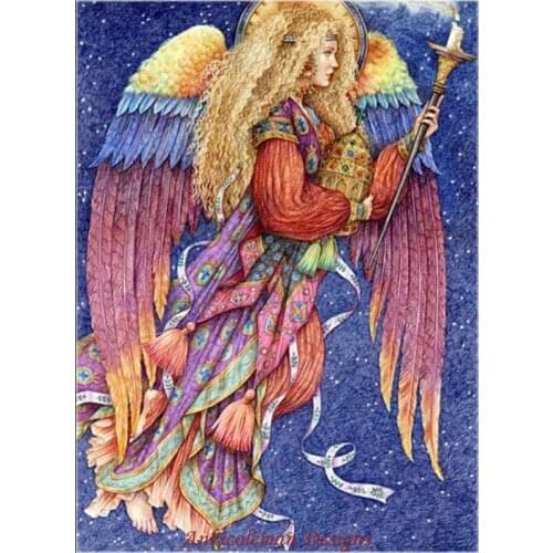 Needlework for embroidery DIY French DMC High Quality - Counted Cross Stitch Kits 14 ct Oil painting - Angel