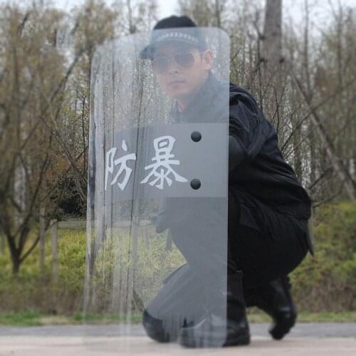 Self-protection Shield, Tactical Shield, Security Equipment Handheld, Transparent PC Explosion-proof Protection Shield