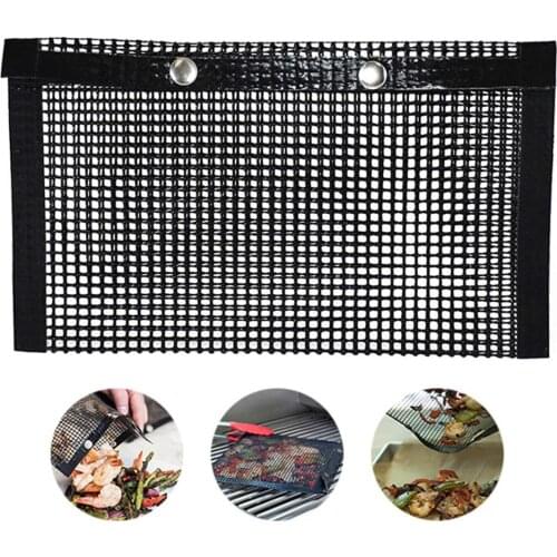 Non-Stick Mesh Grilling Bag, High Temperature Resistance/Reusable/Easy to Clean Mesh Grilling Bag Outdoor Picnic Tool, for Outdo