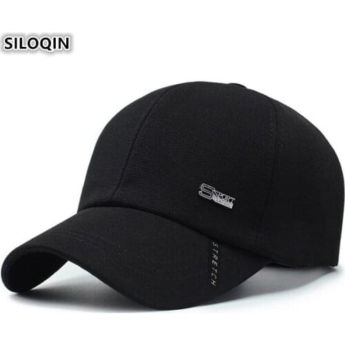 SILOQIN Mens Baseball Cap Fashion Cotton Baseball Caps Adjustable Size Leisure Sports Cap Trend Brands Snapback Caps Autumn New