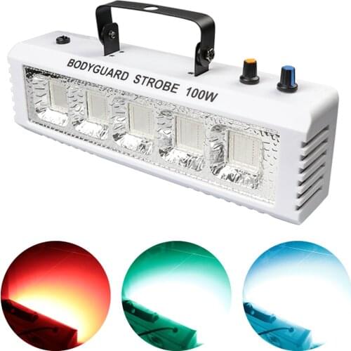 LED RGB 3IN1 White Strobe Lights DJ Disco 40W 60W 80W 100W Sound Remote Control Flash Party Bar Holiday Stage Lighting Effect