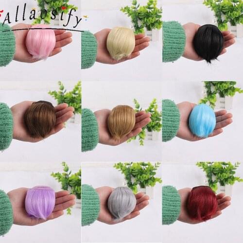 Allaosify 5cm*100cm High Temperature Heat Resistant Doll Hair For 1/3 1/4 1/6 BJD Diy Curly Doll Wigs Free Shipping