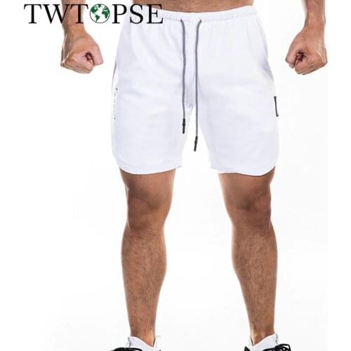 TWTOPSE Bike Bicycle GYM Running Bike Sports Shorts 2 IN 1 Hiking Shorts Men Camping Quick Drying With Built-in Pocket Liner