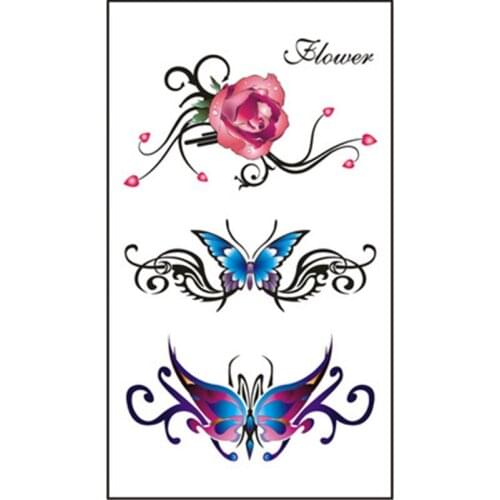 5pcs/lot Temporary Tattoo Sticker New Design Abstract Figure Body Art Waist/ Arm Tattoo for Men and Female
