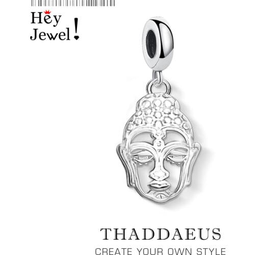 High Quality Unique Buddha Lucky Amulet Pendant Charm 925 Sterling Silver Fashion Jewelry For Women Men Jewelry Fit Bracelet