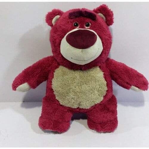 1pcs 30cm=11.8inch TOY STORY Original Lotso Strawberry Bear Stuffed Bear Super Soft Toys for Kids with Strawberry smell