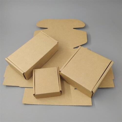 100pcs 50*30mm Small Carton packaging box corrugated paper storage small box Shipping jewelry box support