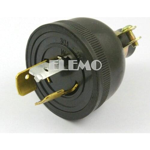 4 Pieces Non-Grounding Locking Generator Male Plug AC 250V 30A