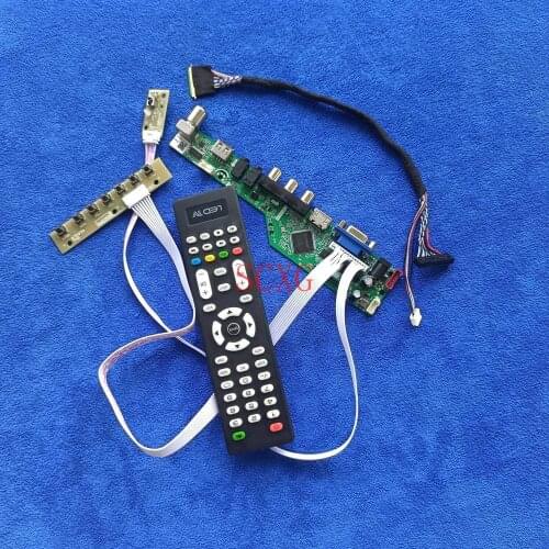 Monitor drive board Signal analog Fit LTN156AT27/LTN156AT29/LTN156AT30 AV VGA USB HDMI-compatible 1366*768 40-Pin LVDS WLED Kit