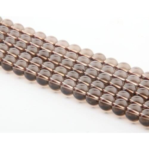 Natural Stone Beads Smoky Quartzs Round Loose beads for Jewelry Making Beadwork DIY Bracelet Necklace 4/6/8/10/12mm