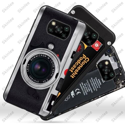 Skinlee For Poco X3 NFC Case Soft All Protection Retro Camera Pattern Gamepad For Xiaomi Pocophone X3 Poco M3 Phone Cover